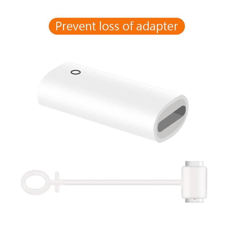 3in1 Silikon Kompatibel Untuk Apple Pensil Case Anti-loss Charging Cable Adapter Tether Untuk iPad Tablet Touch Pen Sleeve Covers