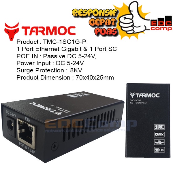 Jual Tarmoc Tmc Sc G P Fo Lan Gigabit Poe In V Htb Gs A B