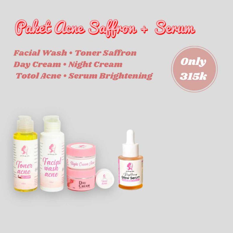 Paket acne safron + glow serum