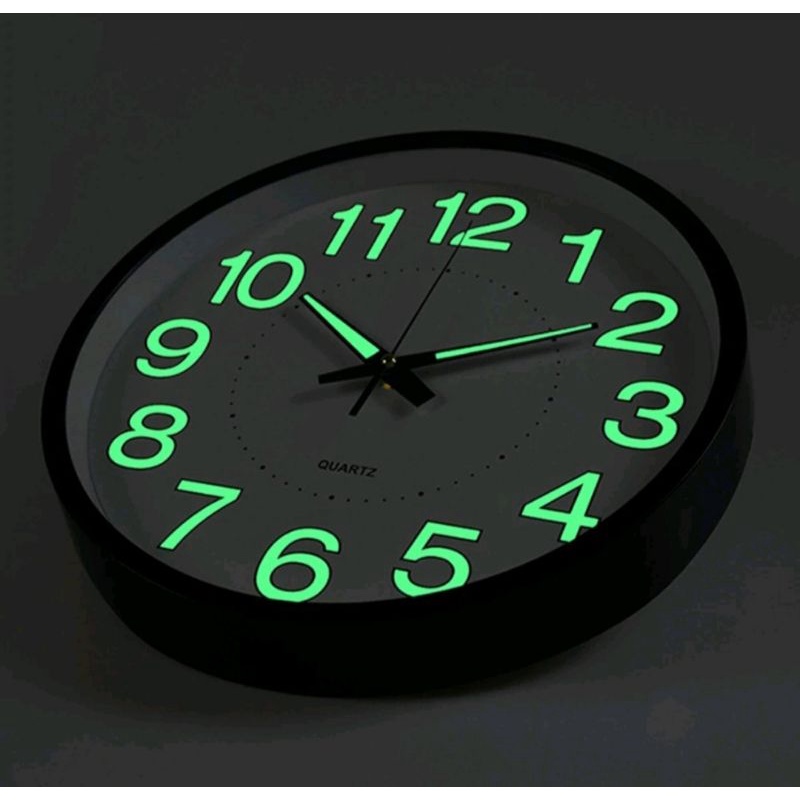 Dinding Bulat Luminous Jam Dinding Bulat Luminous 30cm Glow In The Dark