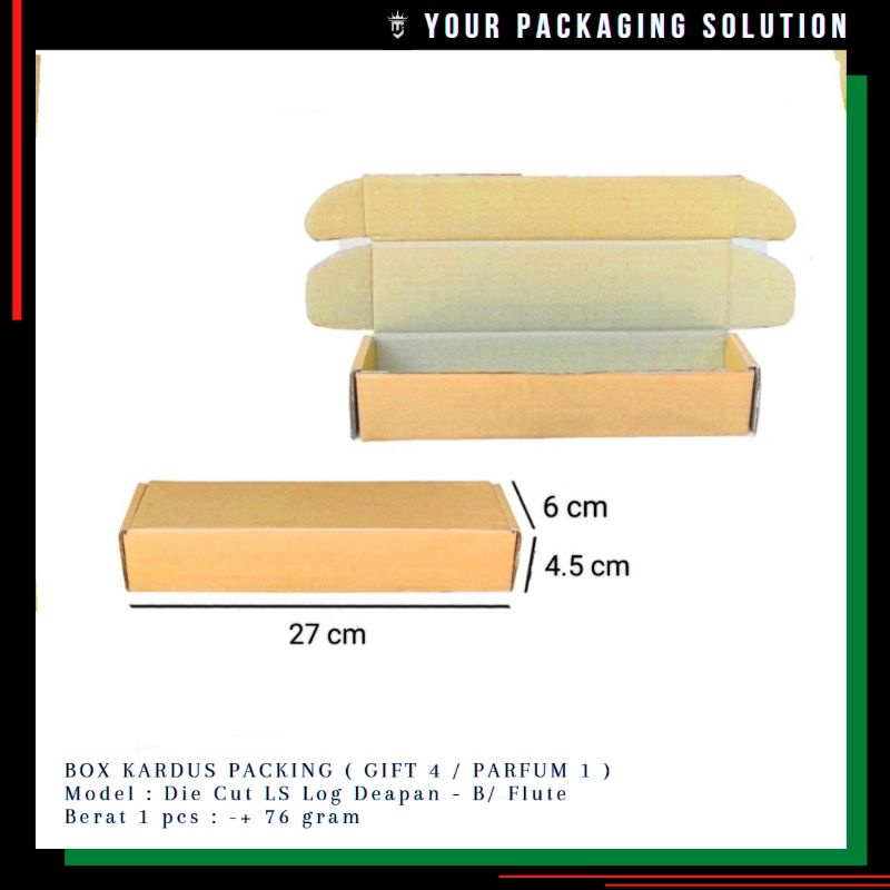 

BOX GIFT 4 (PARFUM 1) • 27x6x4.5cm • Kotak/ Kardus/ Karton