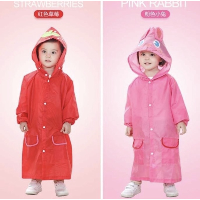 Jas Hujan Anak - Jas Hujan Funny Raincoat Motif Lucu - Jas Hujan Anak Bahan Polyester - Jas Anak