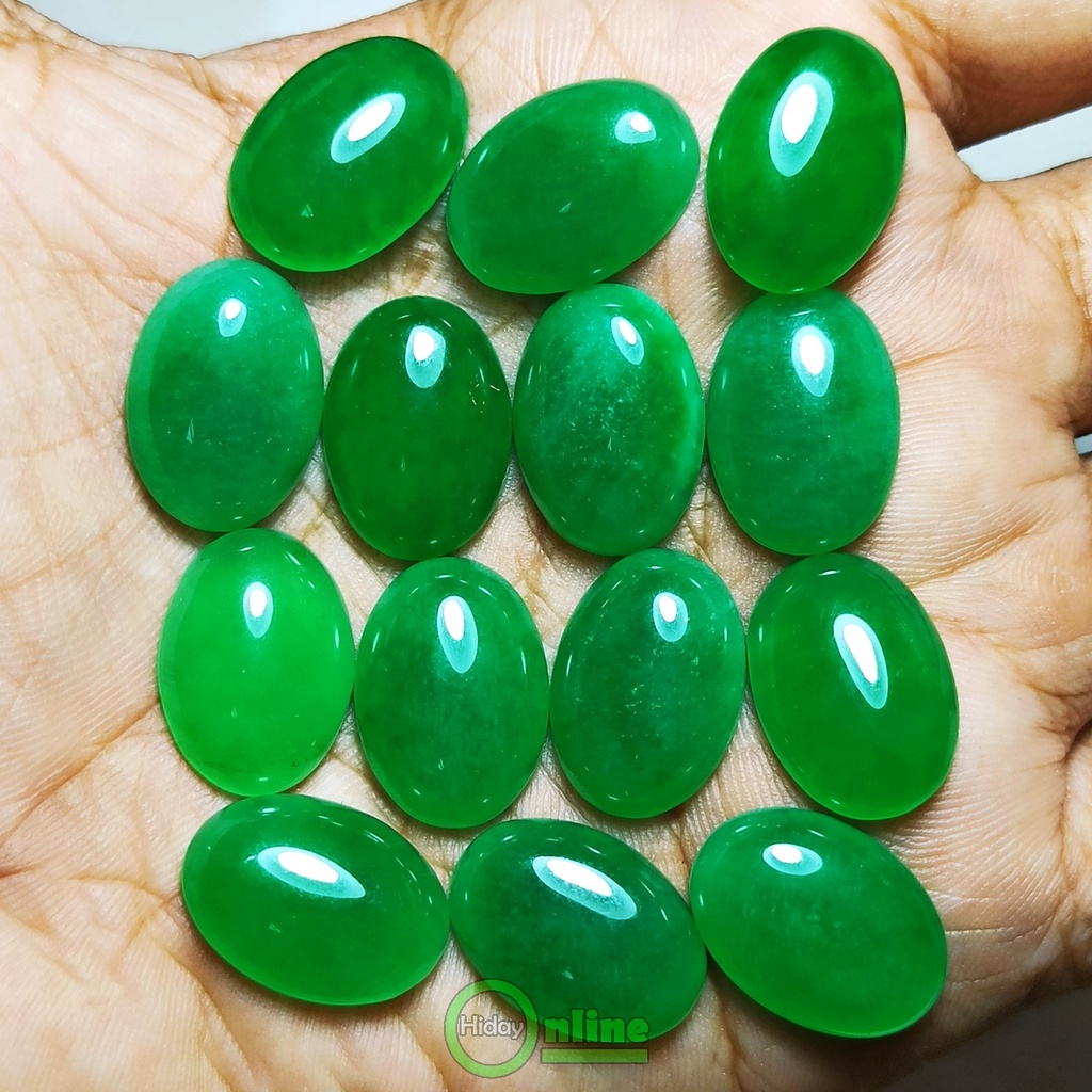 BATU AKIK GIOK HIJAU ASLI NATURAL