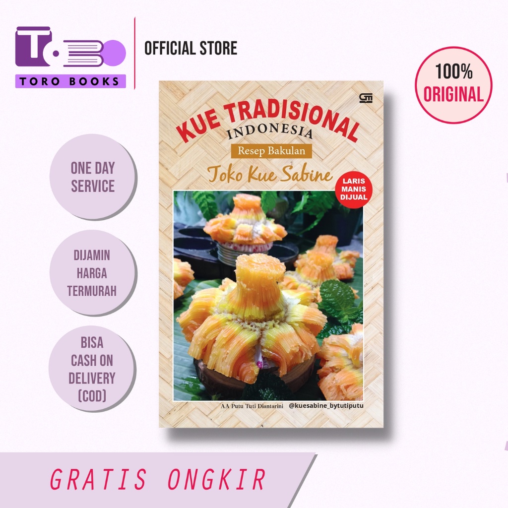 Buku Kue Tradisional Indonesia Resep Bakulan Toko Kue Sabine