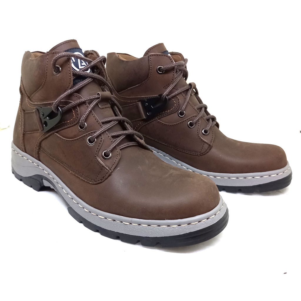 Sepatu Safety Boots kulit asli Mr.LA original sepatu untuk pria