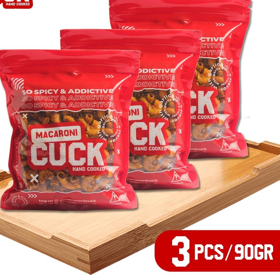 

♚♚ Basreng Pedas Daun Jeruk Cuck 3 Pcs Kemasan Reguler 80gr Makanan Ringan Jajanan Snack Cemilan Nagih