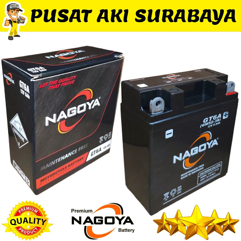 ORIGINAL ACCU KERING NAGOYA GT6A MOTOR SMASH VEGA ZR SUPRA X LEGENDA SUPRA FIT MTX5AL YB5LB YT7C GM5Z