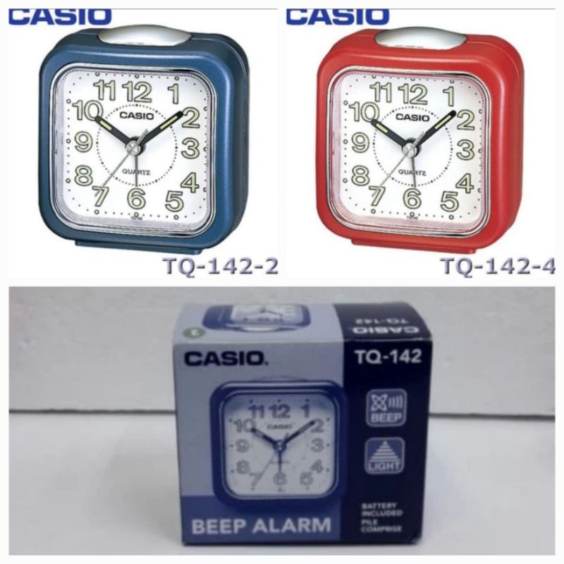 CASIO JAM MEJA TQ 142 BEEP ALARM CLOCK