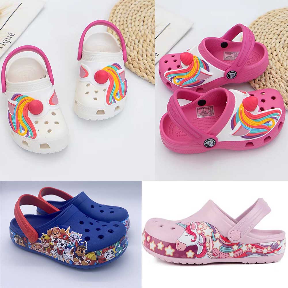 Crocs Kids Classic Clog  Anak Sandal Crocs Anak-anak  Laki-laki Dan Perempuan llittle pony Unicorn