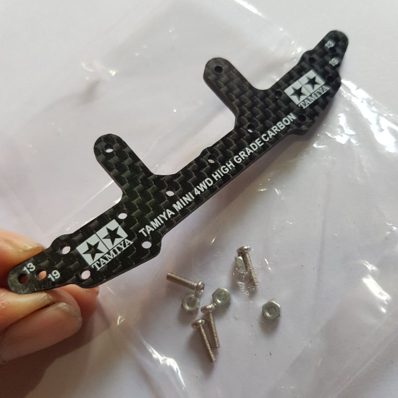 REP TAMIYA HG CARBON AKAR REAR STAY 3MM