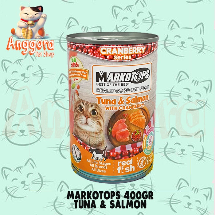 Markotops Kaleng 400gr Makanan Kucing Goat Milk 1DUS ( GRAB GOSEND )