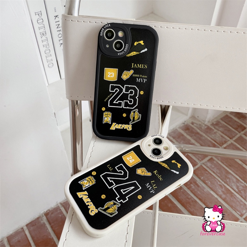 Casing Redmi Note8 9 9 9Pro 9s 8Pro 10 10s 11 11s 10Pro 11Pro Plus Redmi 10 9T 9A 9 10A 9C POCO M3 X3 10C Mi12 11 Lite 11T NFC Trendy Kobe James N.B.A Lakers Label Soft TPU Sarung Cover Sarung