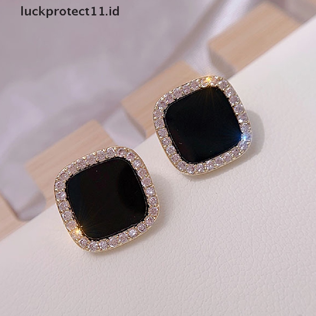 /Fashion Hot// Fashion// Cubic Zirconia Earrings Kristal Berlian Imitasi Ear Studs Earrings Perhiasan Pernikahan.