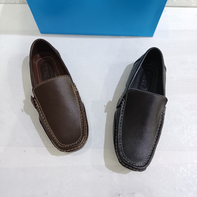 Sepatu Kulit Slip On Merk Diego model kulit licin