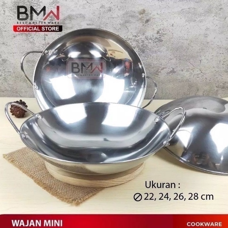 Wajan / Kuali Mini Stainless Anti Karat &amp; Anti Lengket  Kualitas Terbaik