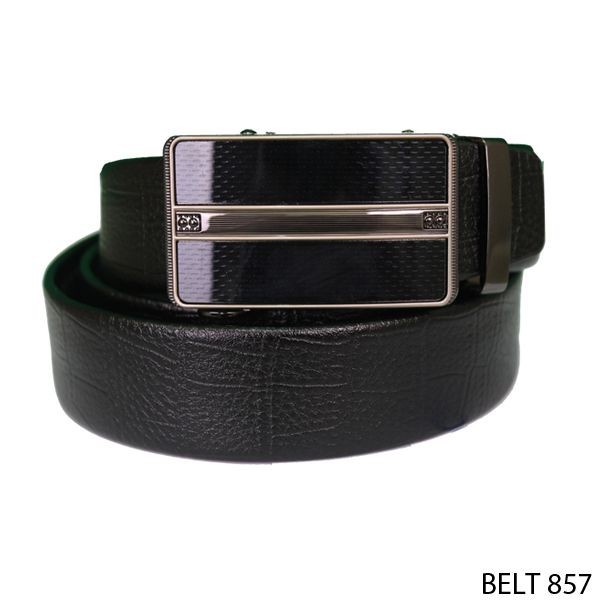 Ikat Pinggang Pria Modis Semi Kulit Hitam – BELT 857