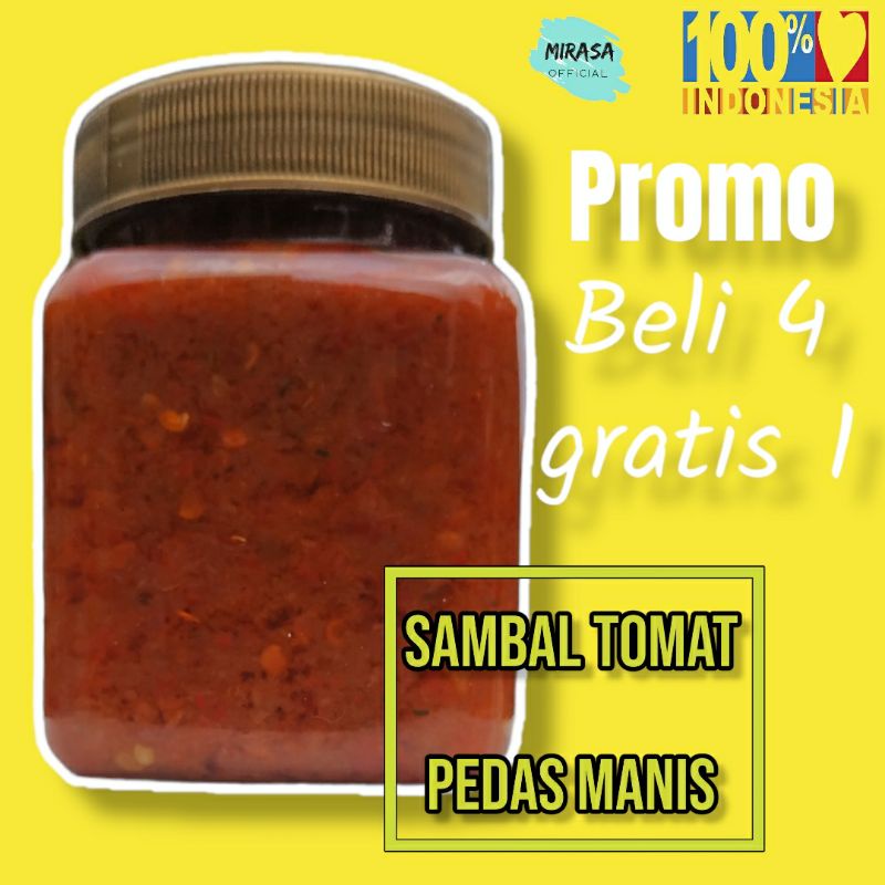 

SAMBAL TOMAT PEDAS MANIS || SAMBAL SERBAGUNA 230 Gr