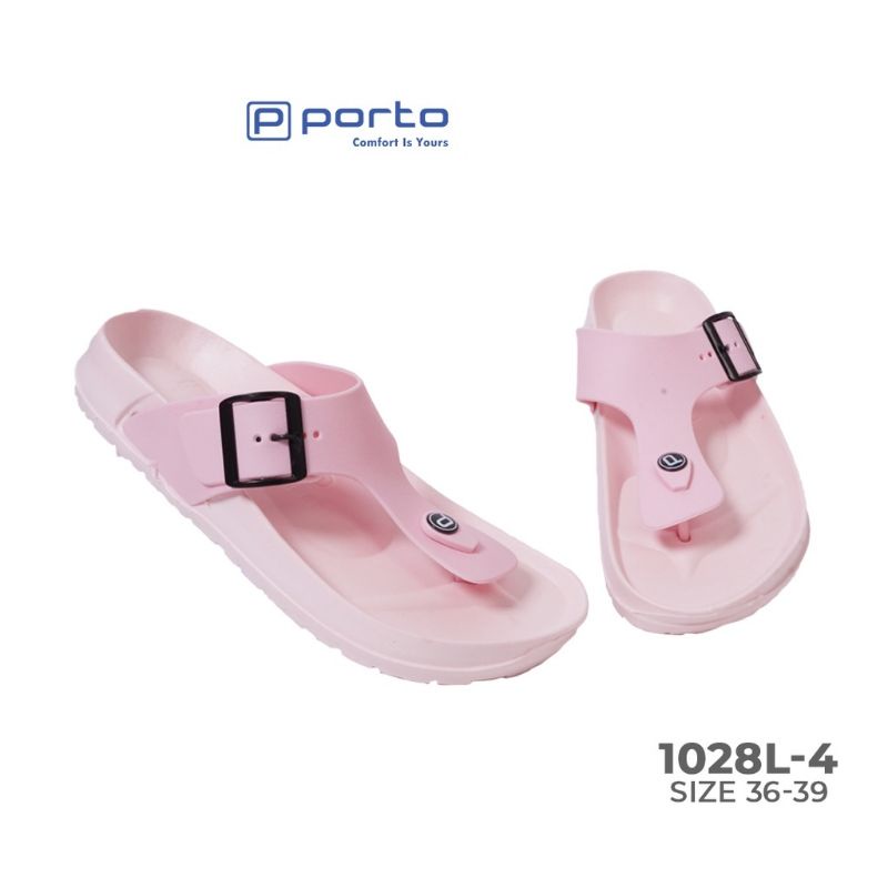 1028L - Porto Sandal Jepit Karet Wanita Ringan Empuk l Sendal Japit Cewek Korea