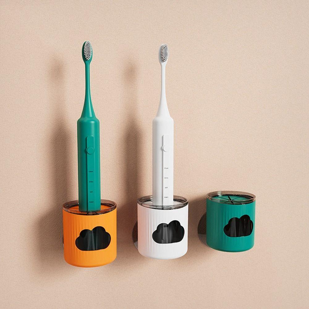 Tempat Sikat Gigi Nanas Aksesori Kamar Mandi Tempel Dinding Bebas Pukulan Toothbrush Organizer