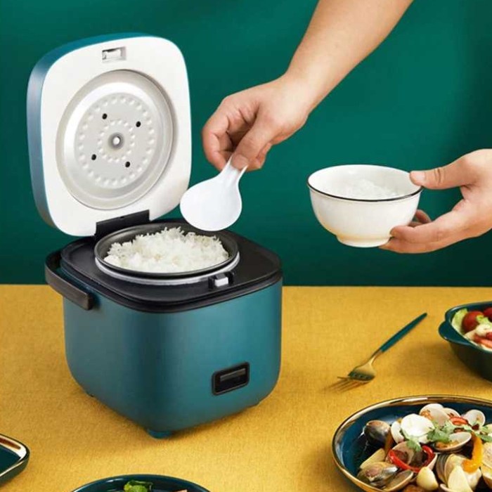 %$%$%$%$] JIASHI Penanak Nasi Rice Cooker Mini 0.8L - Hijau