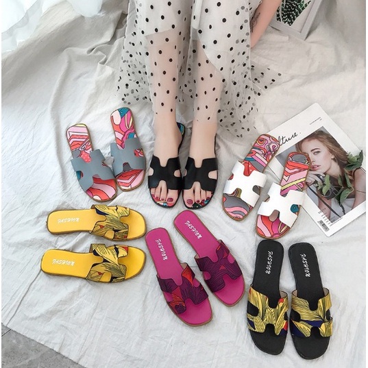sandal import woman shoes import HERMESCORAK SANDAL SANTAI
