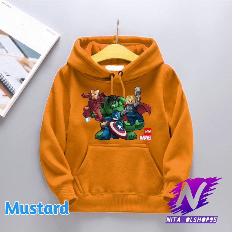 lego marvel hoodie sweater anak lego marvel avengers