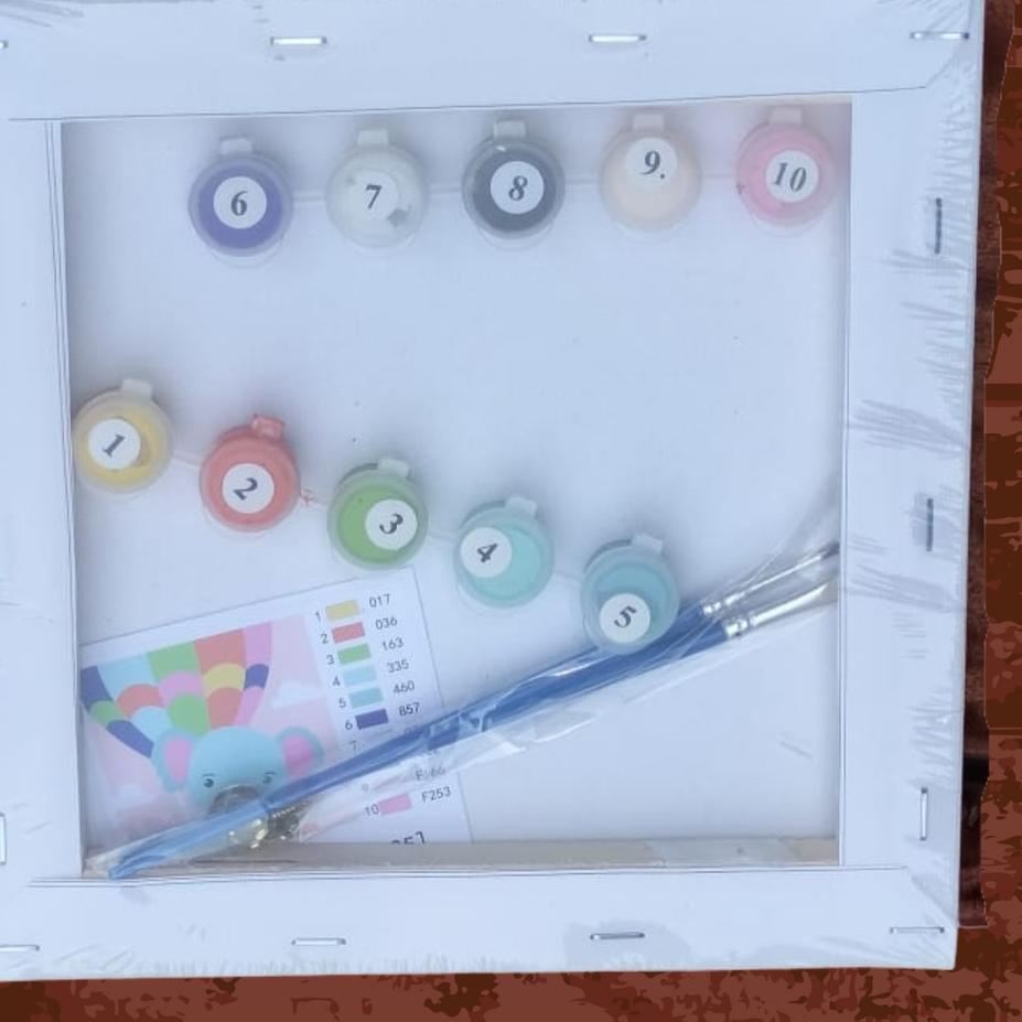 

RT4✱ Paint By Number Mainan Edukasi Anak/DIY Paint By Numbers 20x20/Kanvas Lukis Mewarnai FRESHH
