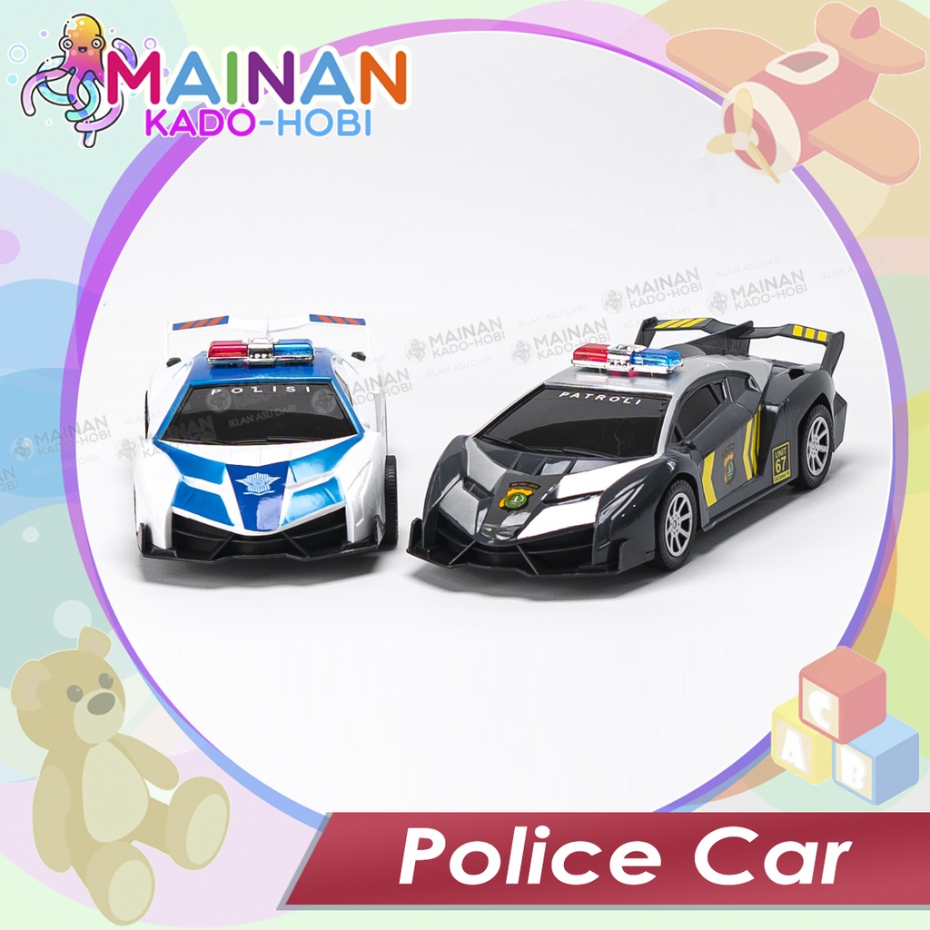 MAINAN ANAK MINIATUR MOBIL POLISI PATROLI POLICE CAR