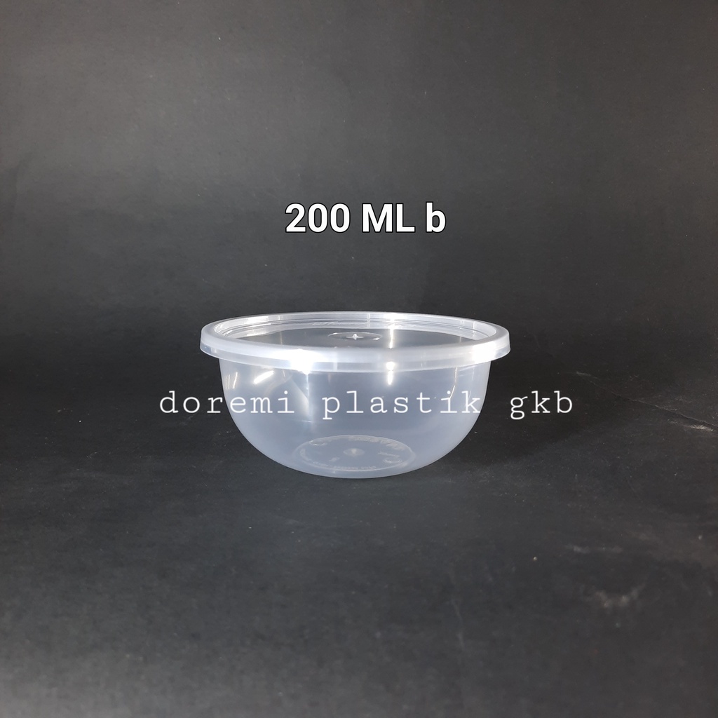 [isi 25pcs] Thinwall bulat 200ml / wadah pudding 200ml / bowl 200ml / victory lux dm bulat 200ml
