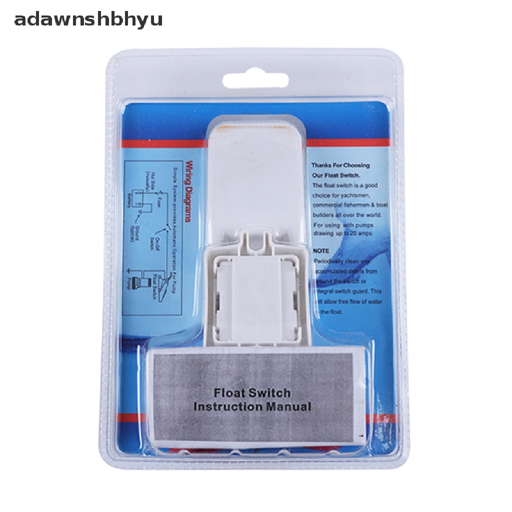 Adawnshbhyu 12V 1100GPH Pompa Bilge Otomatis Boat Submersible Pump Marine Float Switch U7W6 ID