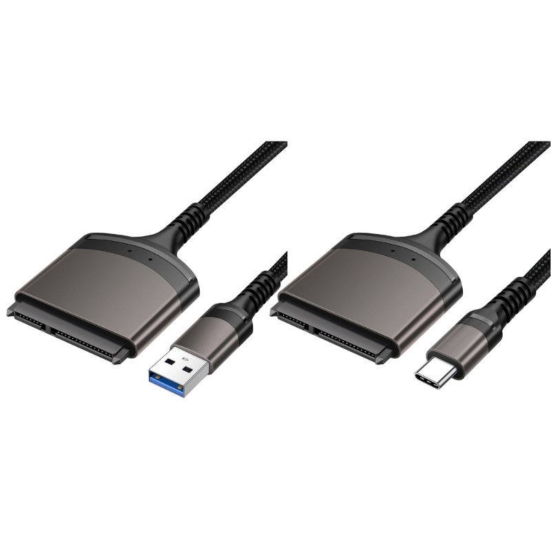 Zzz USB3.0 Tipe C Easy Drive Line to 3.0 Hard Disk Data Reader Untuk 2.5inch HDD SSD Adapter Kabel Aluminium Alloy -Shell