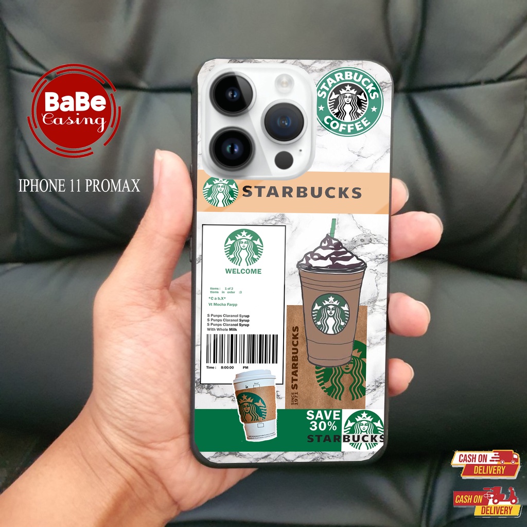 CASE  IPHONE 11 PRO MAX  MOTIF [STARBUCK] Fashion Case - Case Terbaru - Case Termurah - Case Terlari