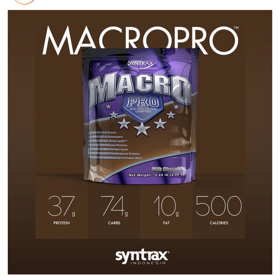 SYNTRAX MACRO PRO MACROPRO MEAL REPLACEMENT PRODUCT WHEY PROTEIN 5 LBS