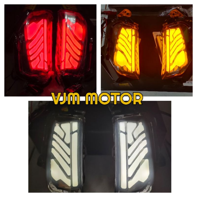 Lampu sein Aerox connected 155 new MODEL Full LED
