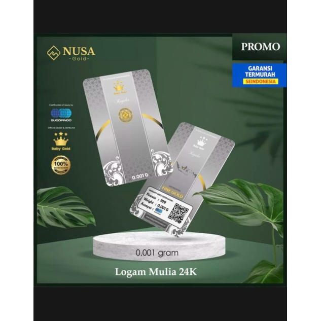 MICROGRAM TERMURAH 0.001 Gram Logam Mulia 24 Karat Kadar 99.9%