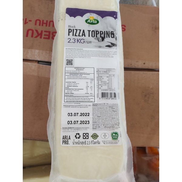 

Mozarella / Topping Arla 2,3 kg