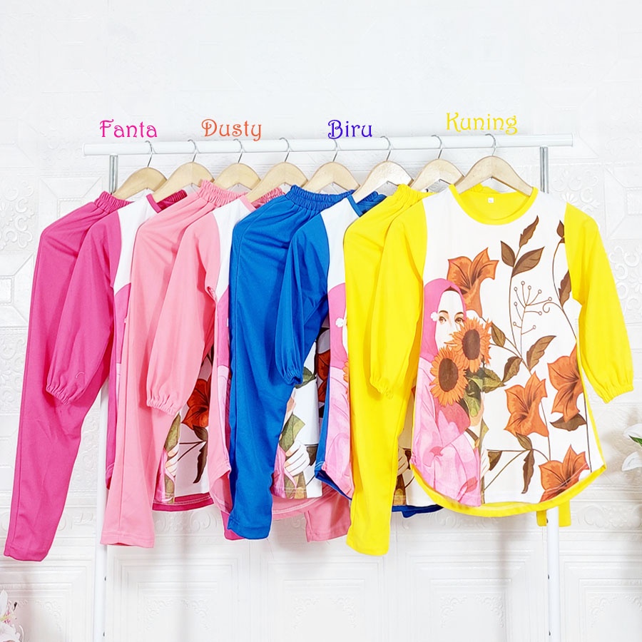 SETELAN BESTIE ANAK TUNIK DAN CELANA PANJANG PEREMPUAN CANTIK LUCU 2-13tahun GL FASHION