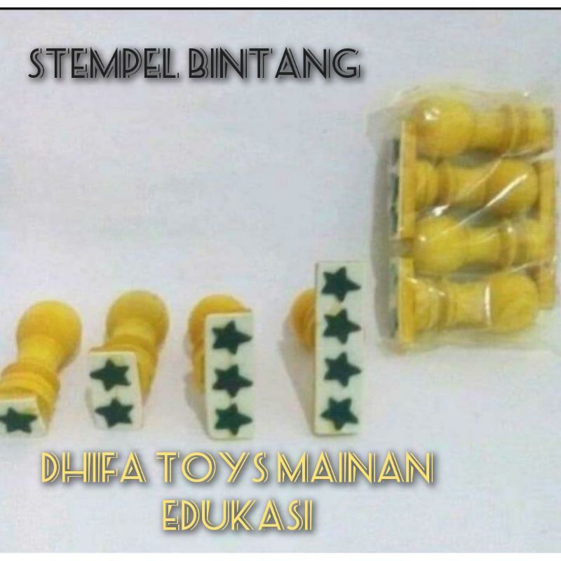 

APE TK/PAUD alat peraga stempel bintang-Mainan edukasi anak