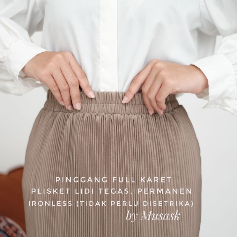 ROK SPAN PLISKET LIDI / ROK PLISKET SPAN / KODE 08