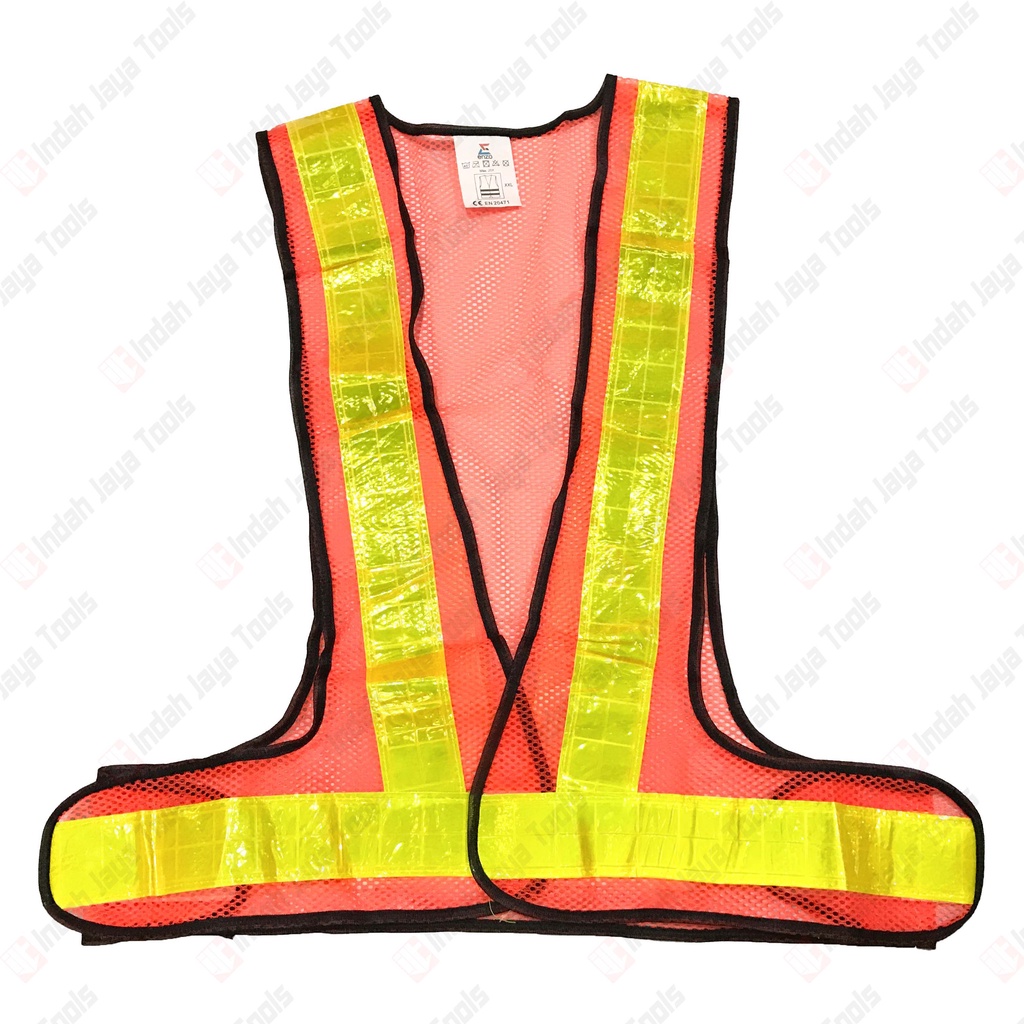 ENZO V Rompi Jaring PVC Reflective Safety Vest Rompi Jala Proyek