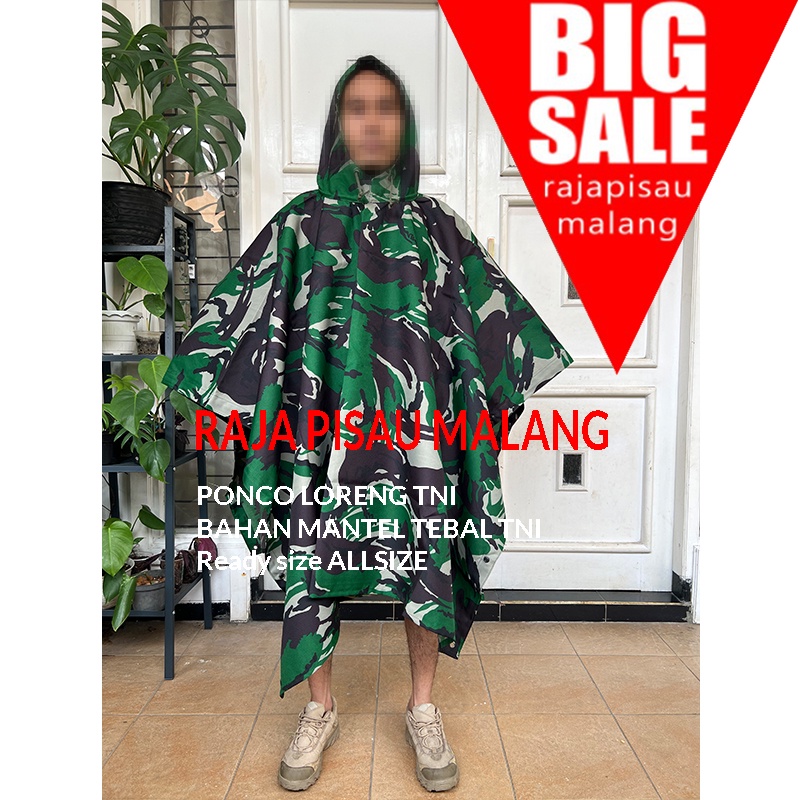 Jas Hujan Poncho Jatah Loreng