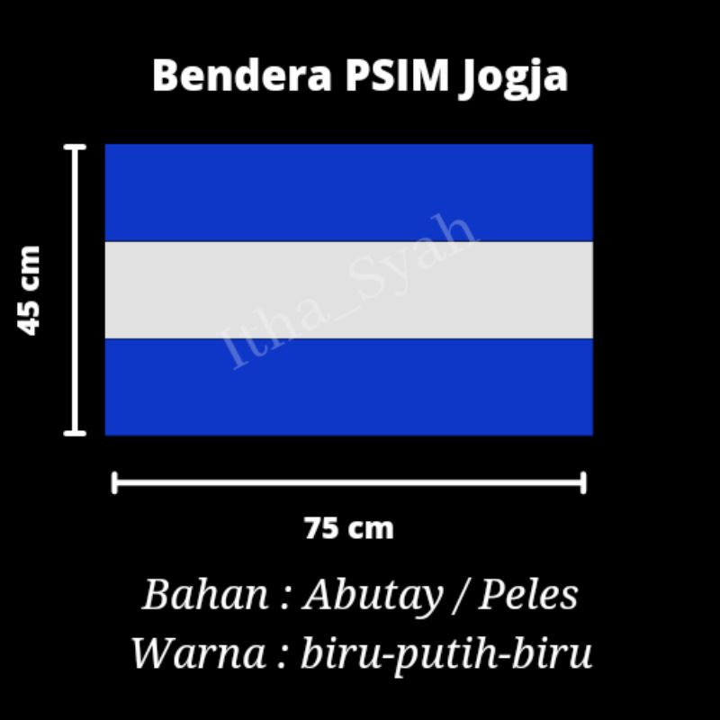 Bendera PSIM JOGJA 45X75cm