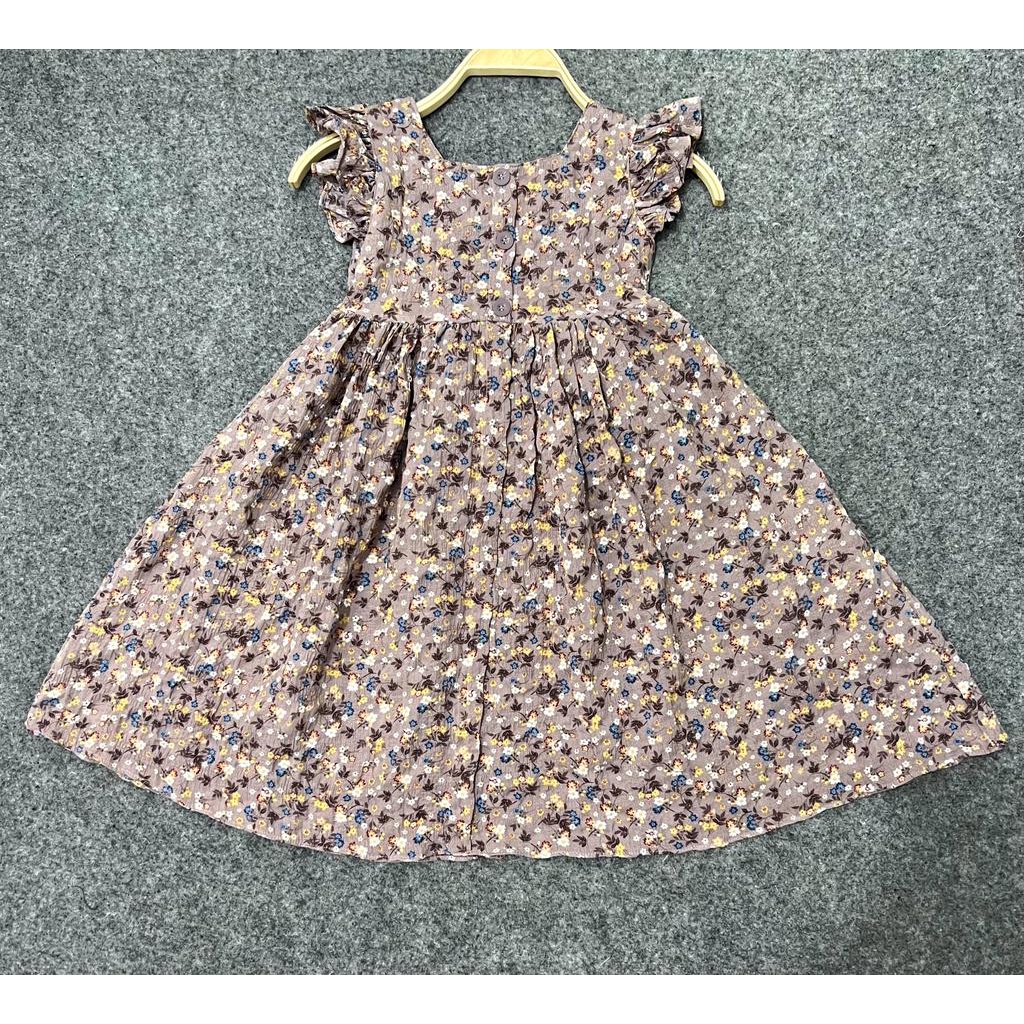 Jimmedy.id - Dress Anak Perempuan Imut Bunga Cantik Bahan Crincle Premium Untuk Umur 3 - 7 Tahun