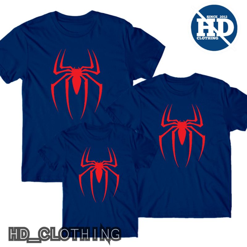 kaos anak motif spiderman superhero Kaos Couple Family - HD_Clothing