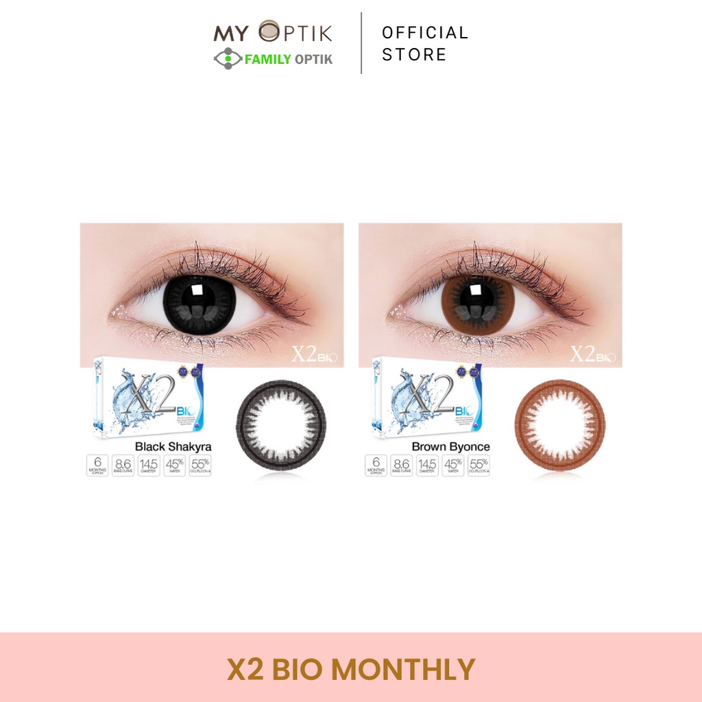 X2 Bio Softlens Warna Monthly