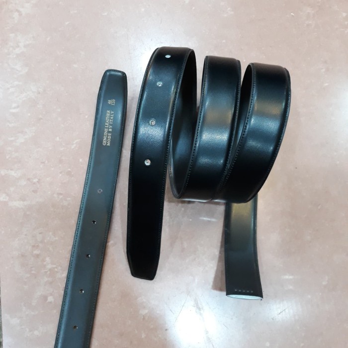 Ikat Pinggang Wanita Tali gesper kulit lebar 3cm ikat pinggang pria wanita model lubang(T4H0) Belt M