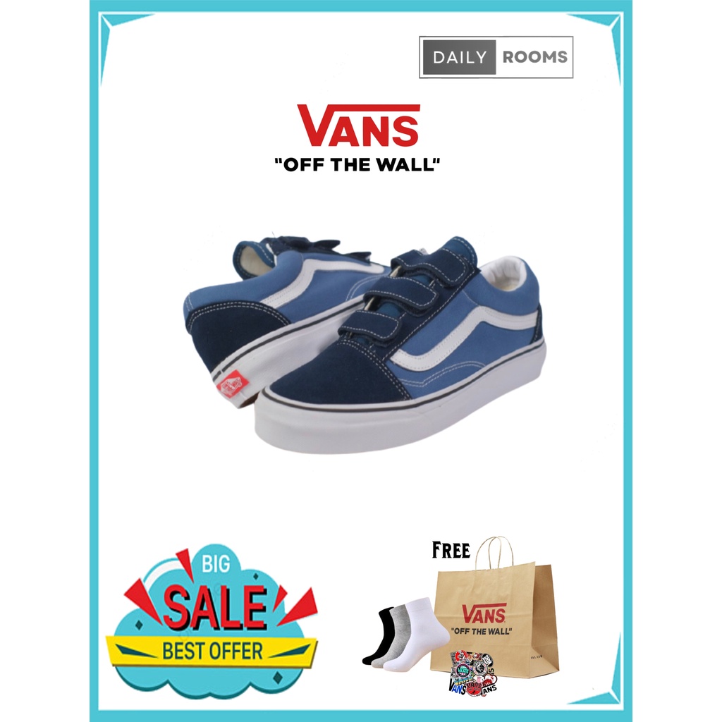 Vans Old Skool Velcro Navy Classic