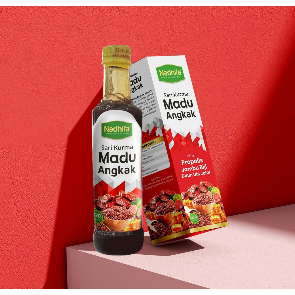 Nadhifa Madu Sari Kurma Angkak Plus Jambu Biji, Propolis Daun Ubi Jalar