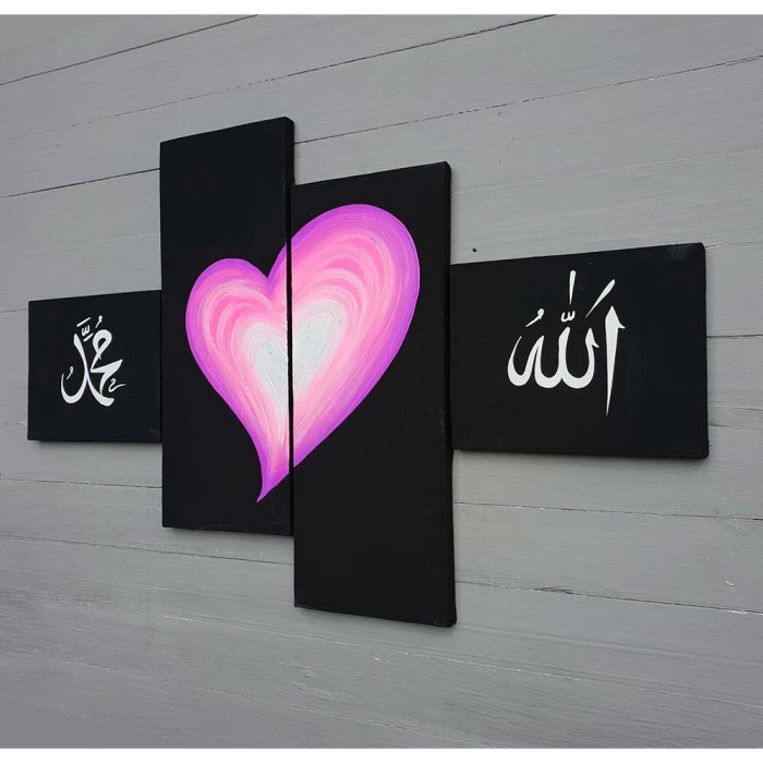 

Lukisan Kaligrafi - Lukisan Tangan Asli Hiasan Dinding Kaligrafi Wall Decor Minimalis - Xlxcdriyoni