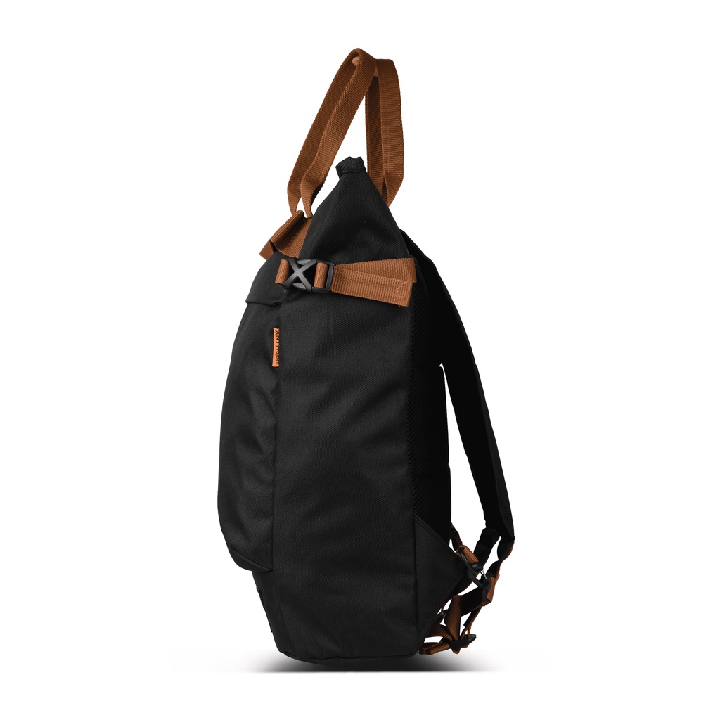 ANT PROJECT - Ransel Pria MOBIUS 2 in 1 Hitam  - Backpack Pria 2 Mode Tote Bag